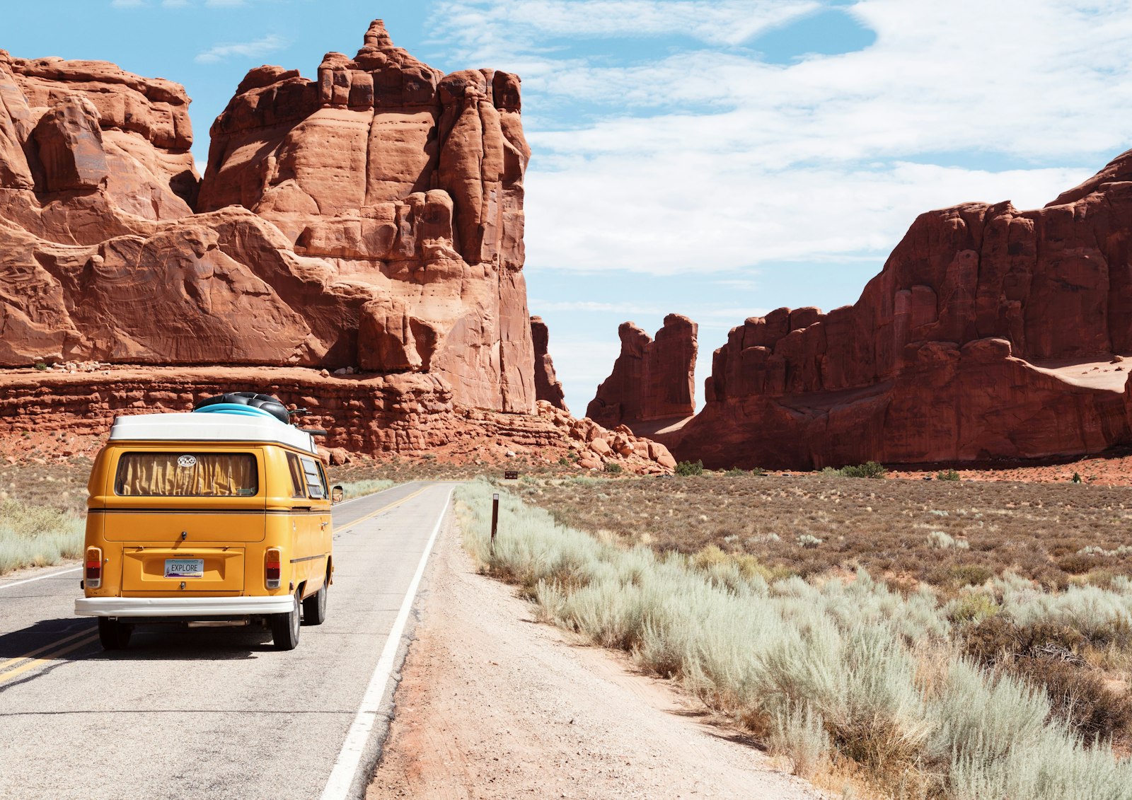 Wide American landscape under open sky